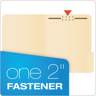 Pendaflex® Manila Folders with One Fastener, Straight Tab, Letter Size, 50/Box (ESSFM211)