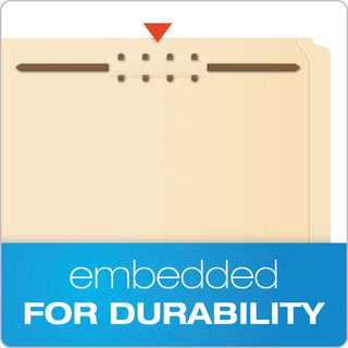 Pendaflex® Manila Folders with One Fastener, Straight Tab, Letter Size, 50/Box (ESSFM211)