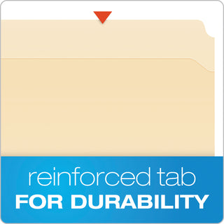 Pendaflex® Manila Folders with One Fastener, Straight Tab, Letter Size, 50/Box (ESSFM211)