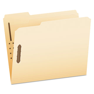 Pendaflex® Manila Folders with Two Fasteners, 1/3-Cut Tabs, Letter Size, 50/Box (ESSFM213)