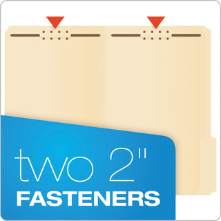 Pendaflex® Manila Folders with Two Fasteners, 1/3-Cut Tabs, Legal Size, 50/Box (ESSFM313)