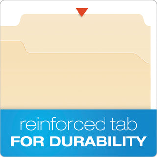 Pendaflex® Manila Folders with Two Fasteners, 1/3-Cut Tabs, Legal Size, 50/Box (ESSFM313)