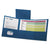 Oxford™ Tri-Fold Folder w/3 Pockets, Holds 150 Letter-Size Sheets, Blue (ESS59802)