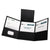 Oxford™ Tri-Fold Folder w/3 Pockets, Holds 150 Letter-Size Sheets, Black (ESS59806)