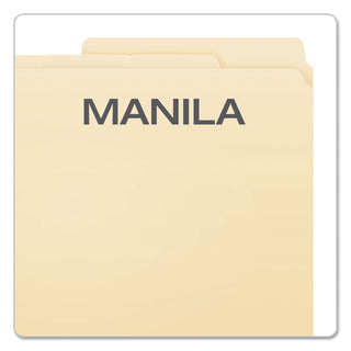 Pendaflex® Divide It Up File Folders, 1/2-Cut Tabs, Letter Size, Manila, 24/Pack (ESS10770)