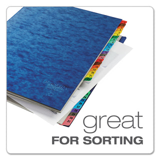 Pendaflex® Expanding Desk File, 1-31, Letter, Acrylic-Coated Pressboard, Blue (ESS11013)