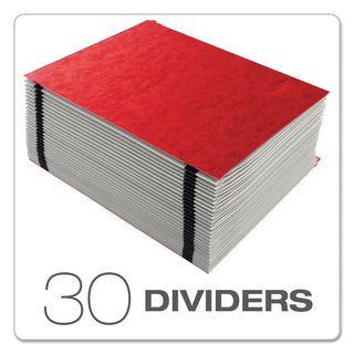 Pendaflex® Expanding Desk File, 1-31, Letter, Acrylic-Coated Pressboard, Red (ESS11014)