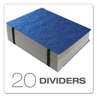 Pendaflex® Expanding Desk File, A-Z, Letter, Acrylic-Coated Pressboard, Blue (ESS11015)
