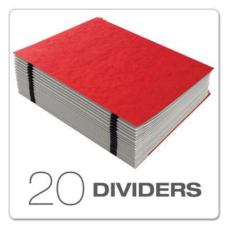 Pendaflex® Expanding Desk File, A-Z, Letter, Acrylic-Coated Pressboard, Red (ESS11017)