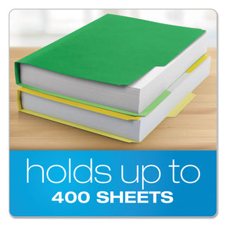 Pendaflex® Double Stuff File Folders, 1/3-Cut Tabs, Letter Size, Assorted, 50/Pack (PFX54460)