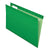 Pendaflex® Colored Reinforced Hanging Folders, Legal Size, 1/5-Cut Tab, Bright Green, 25/Box (ESS415315BGR)