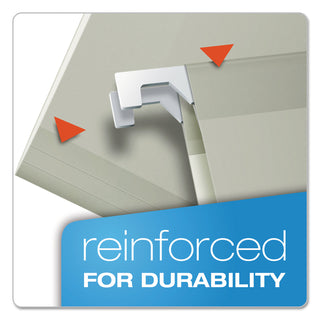 Pendaflex® Colored Reinforced Hanging Folders, Legal Size, 1/5-Cut Tab, Gray, 25/Box (ESS415315GRA)