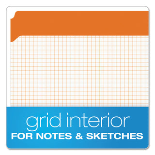 Pendaflex® Double-Ply Reinforced Top Tab Colored File Folders, Straight Tab, Letter Size, Orange, 100/Box (ESSR152ORA)