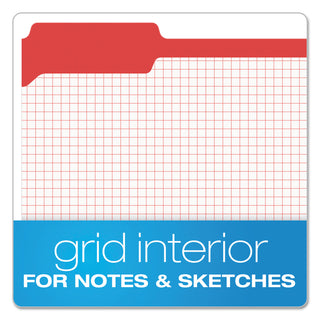 Pendaflex® Double-Ply Reinforced Top Tab Colored File Folders, 1/3-Cut Tabs, Letter Size, Red, 100/Box (ESSR15213RED)