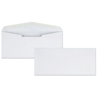 Quality Park™ Business Envelope, #10, Bankers Flap, Gummed Closure, 4.13 x 9.5, White, 500/Box (QUA11112)