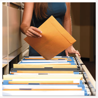 Quality Park™ Redi-Seal Catalog Envelope, #6, Cheese Blade Flap, Redi-Seal Closure, 7.5 x 10.5, Brown Kraft, 250/Box (QUA43462)