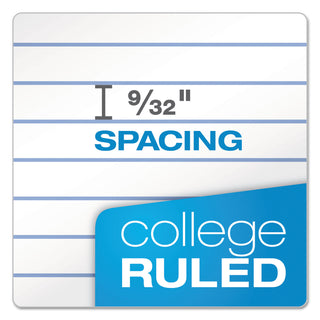 TOPS™ Second Nature Single Subject Wirebound Notebooks, Medium/College Rule, Light Blue Cover, 9.5 x 6, 80 Sheets (TOP74109)