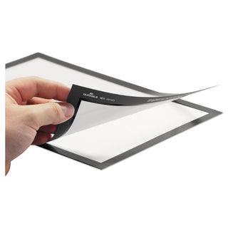Durable® DURAFRAME Sign Holder, 8 1/2 x 11, Black Frame, 2 per Pack (DBL476801)