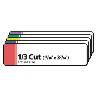 Avery® Extra-Large TrueBlock File Folder Labels with Sure Feed Technology, 0.94 x 3.44, White, 18/Sheet, 25 Sheets/Pack (AVE5026)