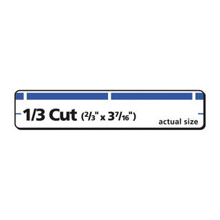 Avery® Permanent TrueBlock File Folder Labels with Sure Feed Technology, 0.66 x 3.44, White, 30/Sheet, 50 Sheets/Box (AVE5766)