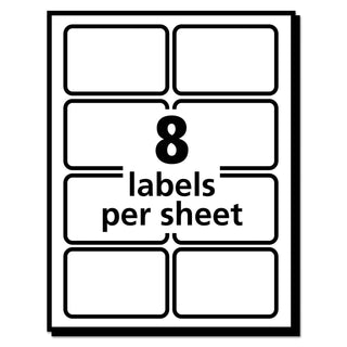 Avery® EcoFriendly Adhesive Name Badge Labels, 3.38 x 2.33, White, 160/Box (AVE42395)