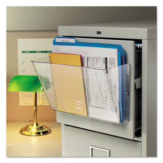 deflecto® Magnetic DocuPocket Wall File, Legal, 15 x 3 x 6 3/8, Clear (DEF50101)