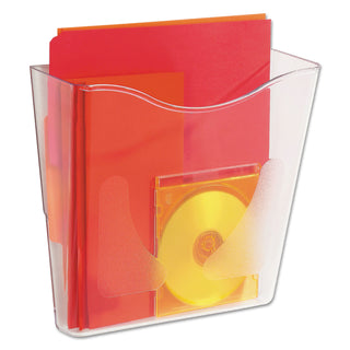 deflecto® Euro-Style DocuPocket Portrait Wall File, 10 1/4 x 10 x 4, Clear (DEF63001)