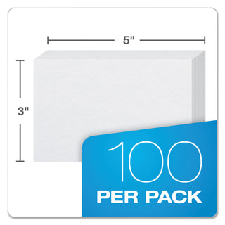 Oxford™ Unruled Index Cards, 3 x 5, White, 100/Pack (ESS30)