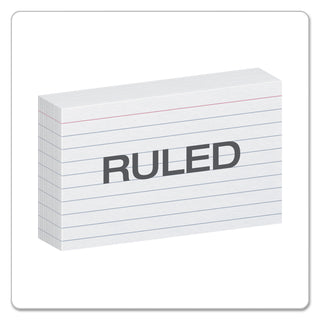 Oxford™ Ruled Index Cards, 3 x 5, White, 100/Pack (ESS31)