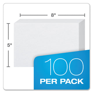 Oxford™ Unruled Index Cards, 5 x 8, White, 100/Pack (ESS50)