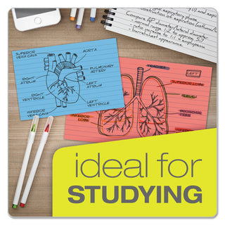 Oxford™ Ruled Index Cards, 3 x 5, Blue, 100/Pack (ESS7321BLU)