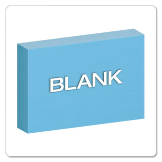 Oxford™ Unruled Index Cards, 4 x 6, Blue, 100/Pack (ESS7420BLU)