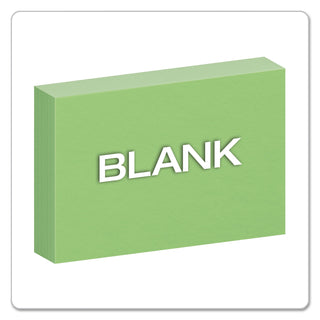 Oxford™ Unruled Index Cards, 4 x 6, Green, 100/Pack (ESS7420GRE)