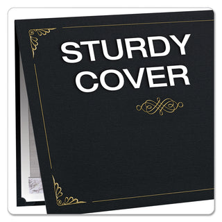 Oxford™ Certificate Holder, 11 1/4 x 8 3/4, Black, 5/Pack (ESS29900055BGD)