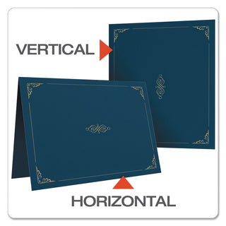 Oxford™ Certificate Holder, 11 1/4 x 8 3/4, Dark Blue, 5/Pack (ESS29900235BGD)