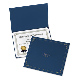 Oxford™ Certificate Holder, 11 1/4 x 8 3/4, Dark Blue, 5/Pack (ESS29900235BGD)