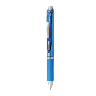 Pentel® EnerGel RTX Retractable Gel Pen, Medium 0.7mm, Blue Ink, Blue/Gray Barrel (PENBLN77C)