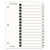 Cardinal® OneStep Printable Table of Contents and Dividers, 15-Tab, 1 to 15, 11 x 8.5, White, 1 Set (CRD61513) (CRD61513)