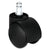 Alera® Dual Wheel Hooded Casters, B Stem, 1.5" Caster, Black (ALECASTERHT1)
