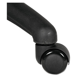 Alera® Dual Wheel Hooded Casters, B Stem, 2" Caster, Black (ALECASTERST2)