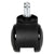 Alera® Dual Wheel Hooded Casters, B Stem, 2" Caster, Black (ALECASTERST2)