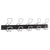 Alba™ Wall-Mount Coat Hooks, Metal, Silver, 22 lb, 29.92" x 2.95" x 6.45" (ABAPMPRO5M)