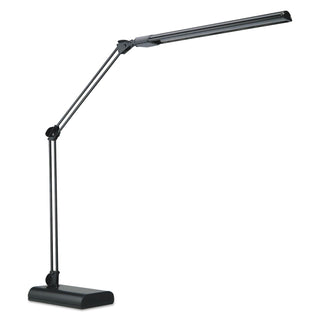 Alera® Adjustable LED Desk Lamp, 3.25"w x 6"d x 21.5"h, Black (ALELED908B)