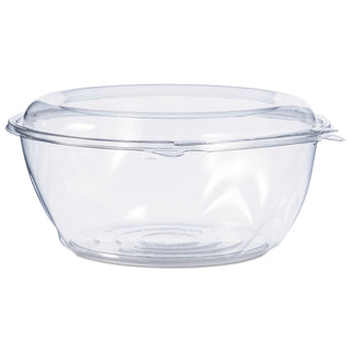 Dart® Tamper-Resistant, Tamper-Evident Bowls with Dome Lid, 64 oz, Clear, 100/Carton (DCCCTR64BD)