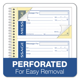Adams® Write 'n Stick Phone Message Pad, 2 3/4 x 4 3/4, Two-Part Carbonless, 200 Forms (ABFSC1153WS)