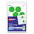 Avery® Printable Self-Adhesive Removable Color-Coding Labels, 1.25" dia., Neon Green, 8/Sheet, 50 Sheets/Pack (AVE05498)