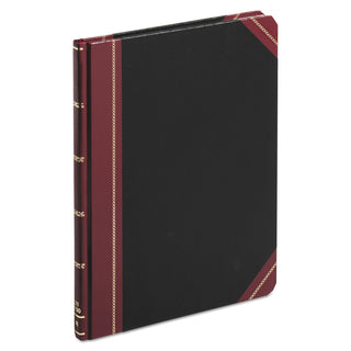 Boorum & Pease® Columnar Accounting Book, Record Rule, Black Cover, 150 Pages, 8 1/8 x 10 3/8 (ESS21150R)