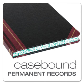 Boorum & Pease® Columnar Accounting Book, Record Rule, Black Cover, 150 Pages, 8 1/8 x 10 3/8 (ESS21150R)