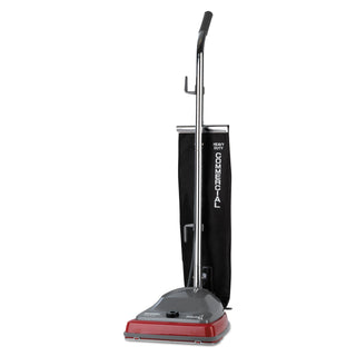 Sanitaire® TRADITION Upright Vacuum with Shake-Out Bag, 12 lb, Gray/Red (EURSC679K)
