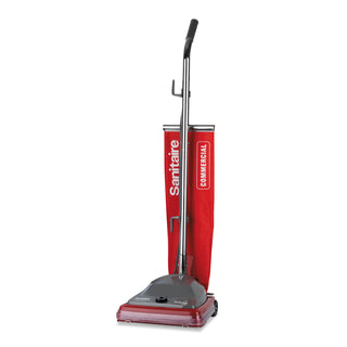 Sanitaire® TRADITION Upright Vacuum with Shake-Out Bag, 16 lb, Red (EURSC684G)